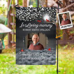 Forever In Our Hearts Memorial Garden Flag - Personalized Photo Flag