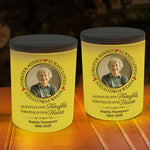Forever In Our Hearts Memorial Gift - Personalized Photo LED Tea Light Holder