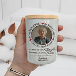 Forever In Our Hearts Memorial Gift - Personalized Photo LED Tea Light Holder