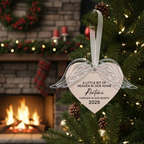 Forever In Our Hearts - Personalized Angel Wings Ornament