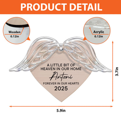 Forever In Our Hearts - Personalized Angel Wings Ornament