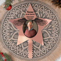 Forever In Our Hearts - Personalized Photo Christmas Tree Topper