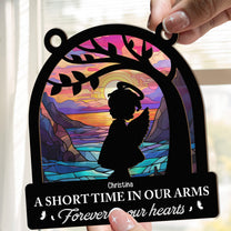 Forever In Our Hearts - Personalized Window Hanging Suncatcher Photo Ornament