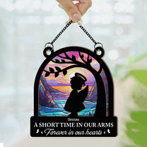 Forever In Our Hearts - Personalized Window Hanging Suncatcher Photo Ornament