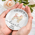 Forever Loved Loss Of Dog - Personalized Jewelry Dish