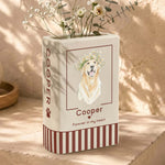 Forever Loved Memorial Pet Loss Gifts Watercolor Portrait - Personalized Vase