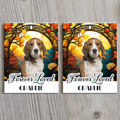 Forever Loved Memorial Pet - Personalized Photo Building Brick