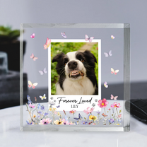 Forever Loved Pet Memorial - Personalized Acrylic Photo Plaque