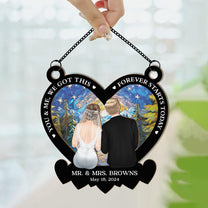 Forever Starts Today - Personalized Window Hanging Suncatcher Ornament