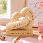 Forever-&-Always,-Anniversary-Gifts-For-Couples,-Him,-Her-Personalized-Wooden-Infinity-Heart-Sculpture-5