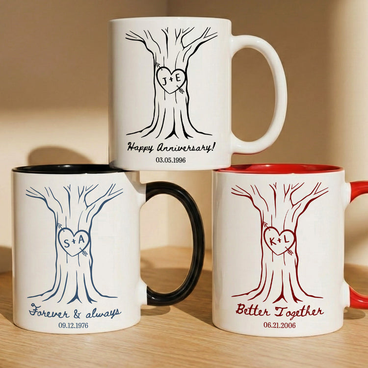Forever-&-Always-Couple-Anniversary-Gifts-Custom-Name-&-Date-Personalized-Mug-1