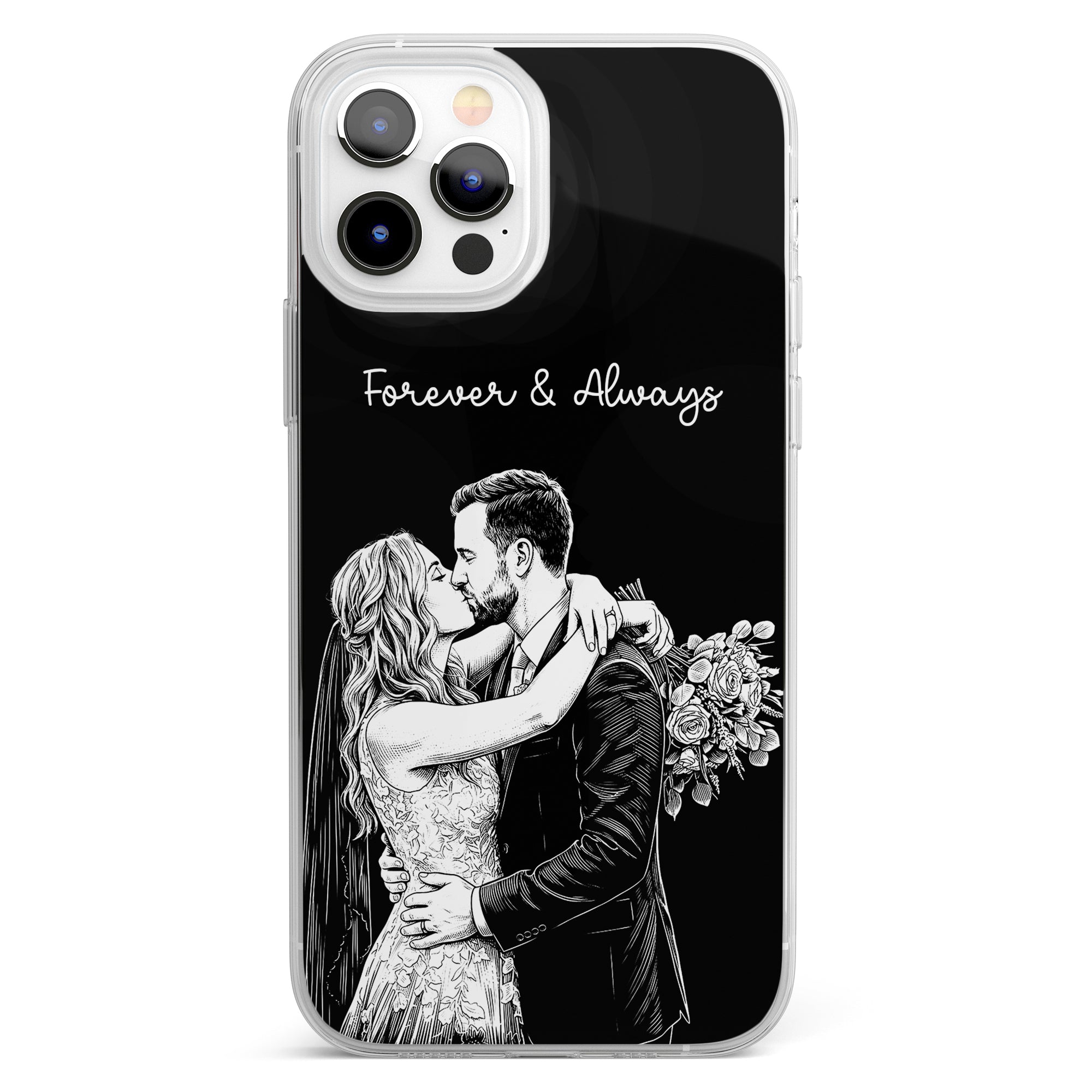 Forever-&-Always-Custom-Photo-Sketch-Line-Art-Anniversary-Gift-For-Her-Him-Personalized-Phone-Case-2