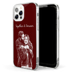 Forever-&-Always-Custom-Photo-Sketch-Line-Art-Anniversary-Gift-For-Her-Him-Personalized-Phone-Case-4
