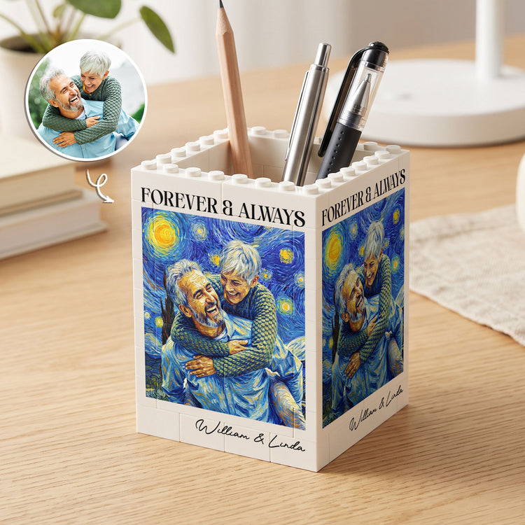 Forever-&-Always-Custom-Photo-Van-Gogh-Art-Gifts-For-Him-Personalized-Pen-Holder-1