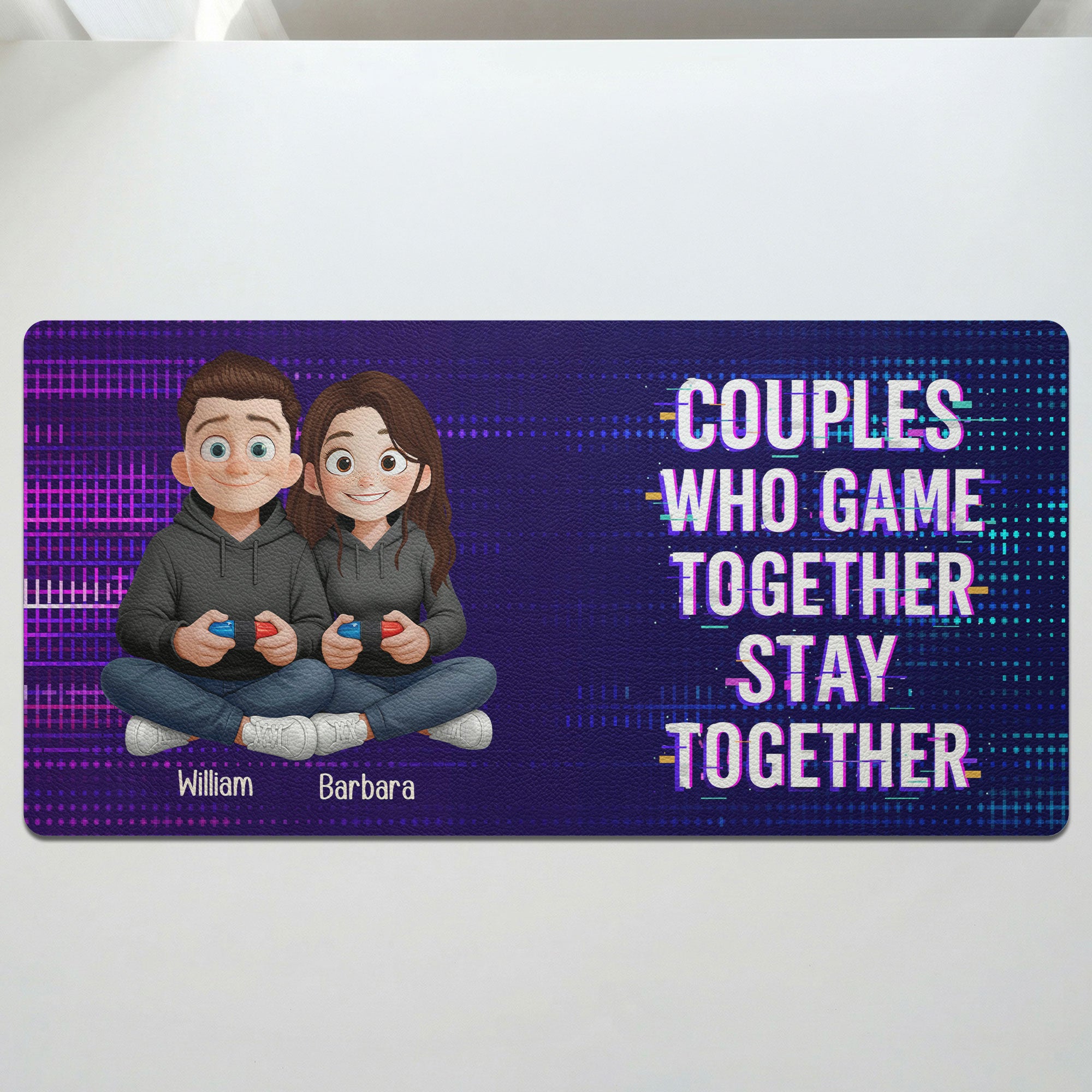 Forever-In-2-Player-Mode-Gaming-Couples-Personalized-Desk-Mat-2