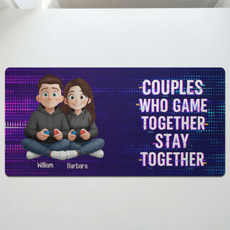 Forever-In-2-Player-Mode-Gaming-Couples-Personalized-Desk-Mat-2