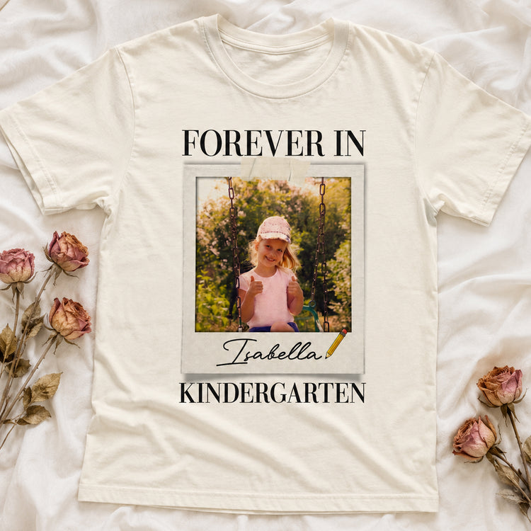 Forever-In-Kindergarten-Teacher-Personalized-Shirt-2