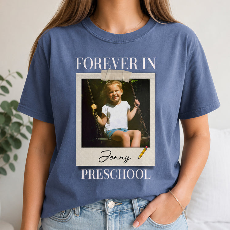 Forever-In-Kindergarten-Teacher-Personalized-Shirt-4