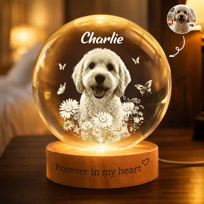 Forever-In-My-Heart-Crystal-Ball-Light-Pet-Loss-Gifts-Personalized-Night-Light