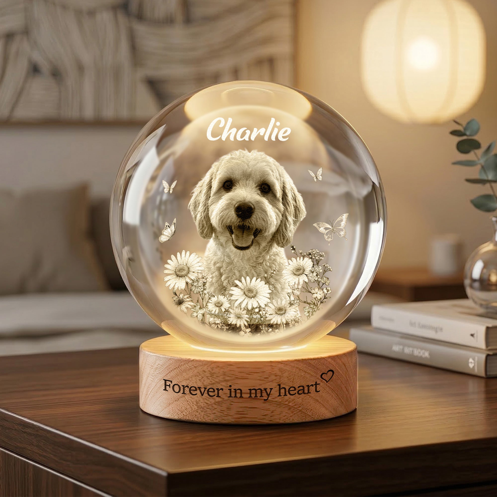 Forever-In-My-Heart-Crystal-Ball-Light-Pet-Loss-Gifts-Personalized-Night-Light