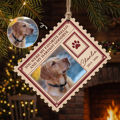 Forever In My Heart Postage Stamp - Personalized Ornament