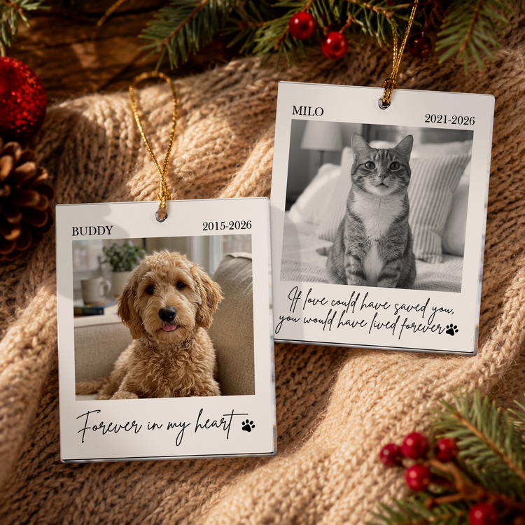 Forever-In-Our-Hearts-Custom-Photo-Pet-Loss-Christmas-Gifts-Personalized-Ornament-1