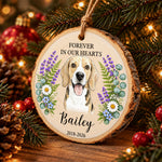 Forever-In-Our-Hearts-Memorial-Custom-Photo-Watercolor-Pet-Loss-Gifts-Personalized-Ornament-4