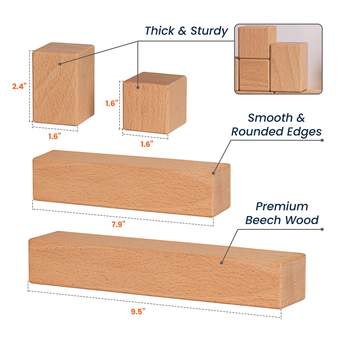 Forever Love Anniversary Gifts - Personalized Wooden Stacking Photo Blocks