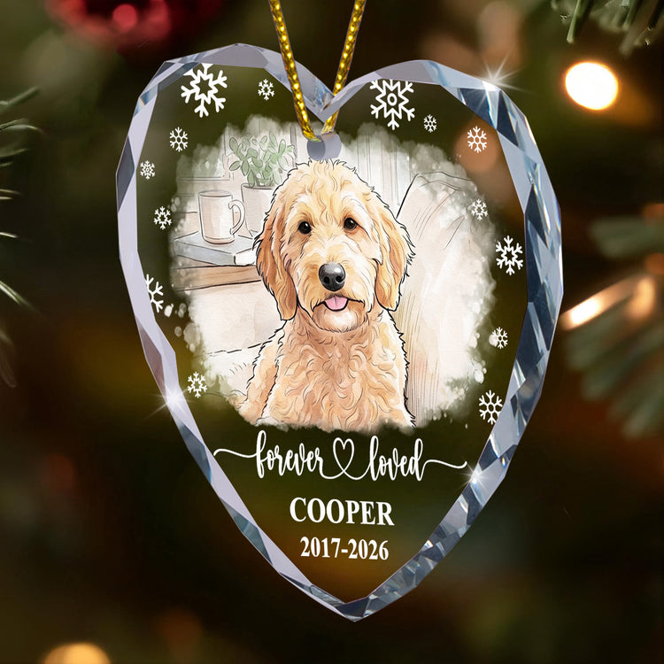Forever-Loved-Memorial-Pet-Watercolor-Photo-Personalized-Ornament
