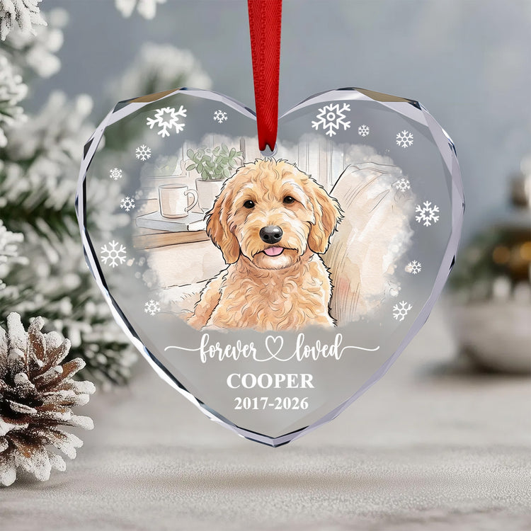 Forever-Loved-Memorial-Pet-Watercolor-Photo-Personalized-Ornament