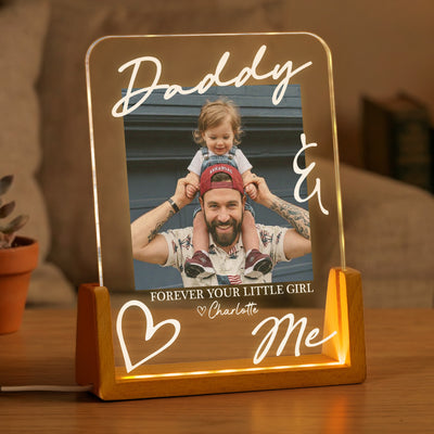 Forever Your Little Girl Father's Day Gift For Dad, Husband - Personalized Night Light