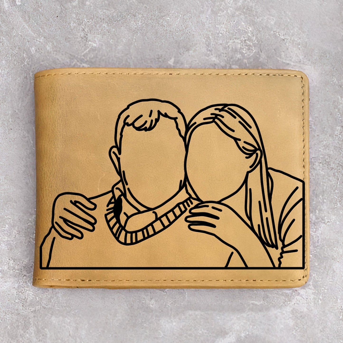 Forget Father's Day I Love You Everyday - Personalized Photo Leather Wallet