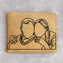 Forget Father's Day I Love You Everyday - Personalized Photo Leather Wallet