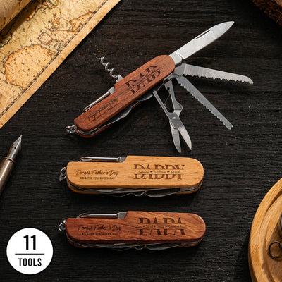 Forget Father's Day, We Love You Everyday - Personalized Multi Tool Knife