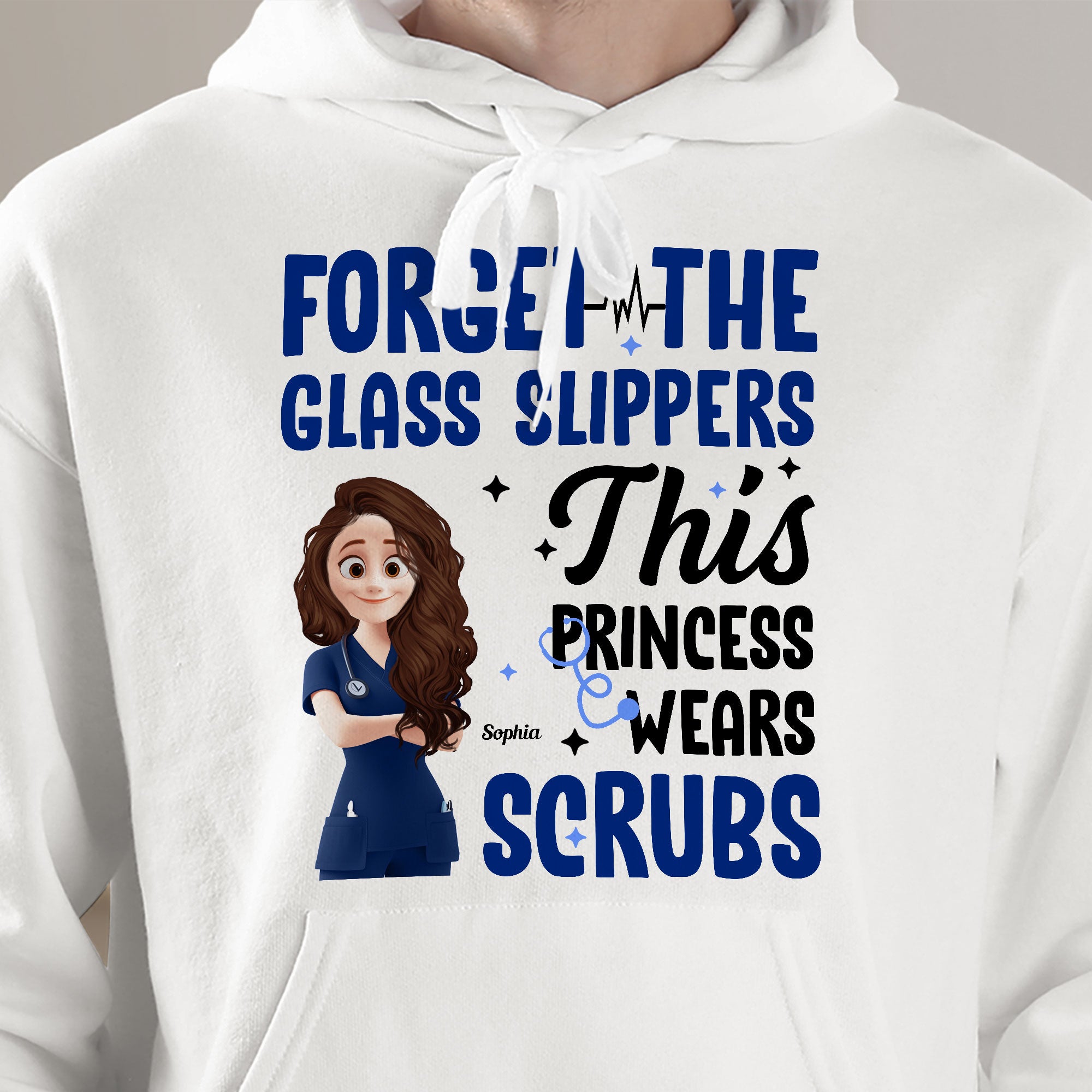 Forget Glass Slippers This Princess Wears Scrubs - Personalized Shirt