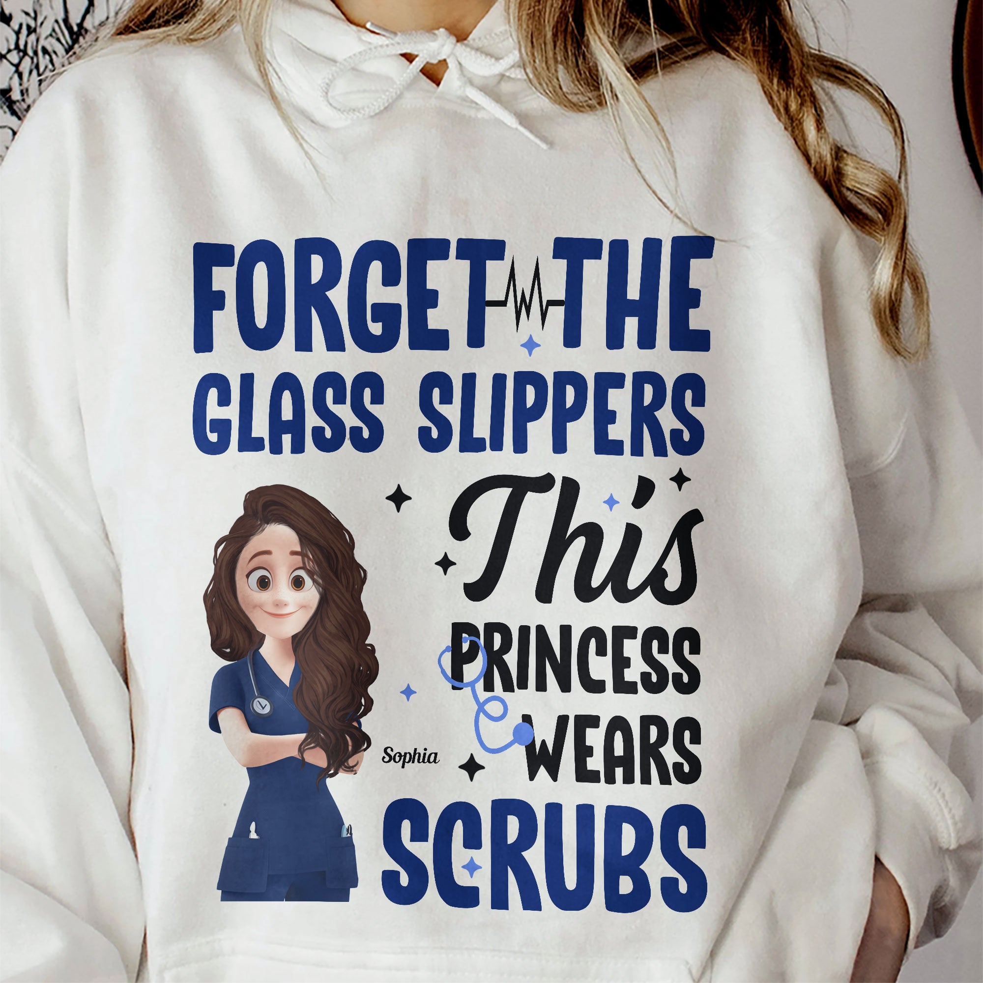 Forget Glass Slippers This Princess Wears Scrubs - Personalized Shirt