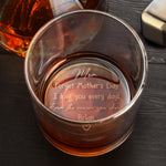 Forget Mother's Day We Love You Every Day - Personalized Engraved Whiskey Glass