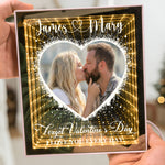 Forget Valentine's Day I Love You Every Day - Personalized Photo Infinity Mirror Light Box
