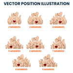 Fox Family - Personalized Wooden Fox Family Puzzle