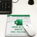 Freak In The Sheets - For Boss, Coworkers - Custom Shape Mouse Pad