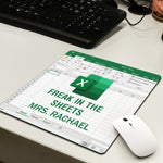 Freak In The Sheets - For Boss, Coworkers - Custom Shape Mouse Pad