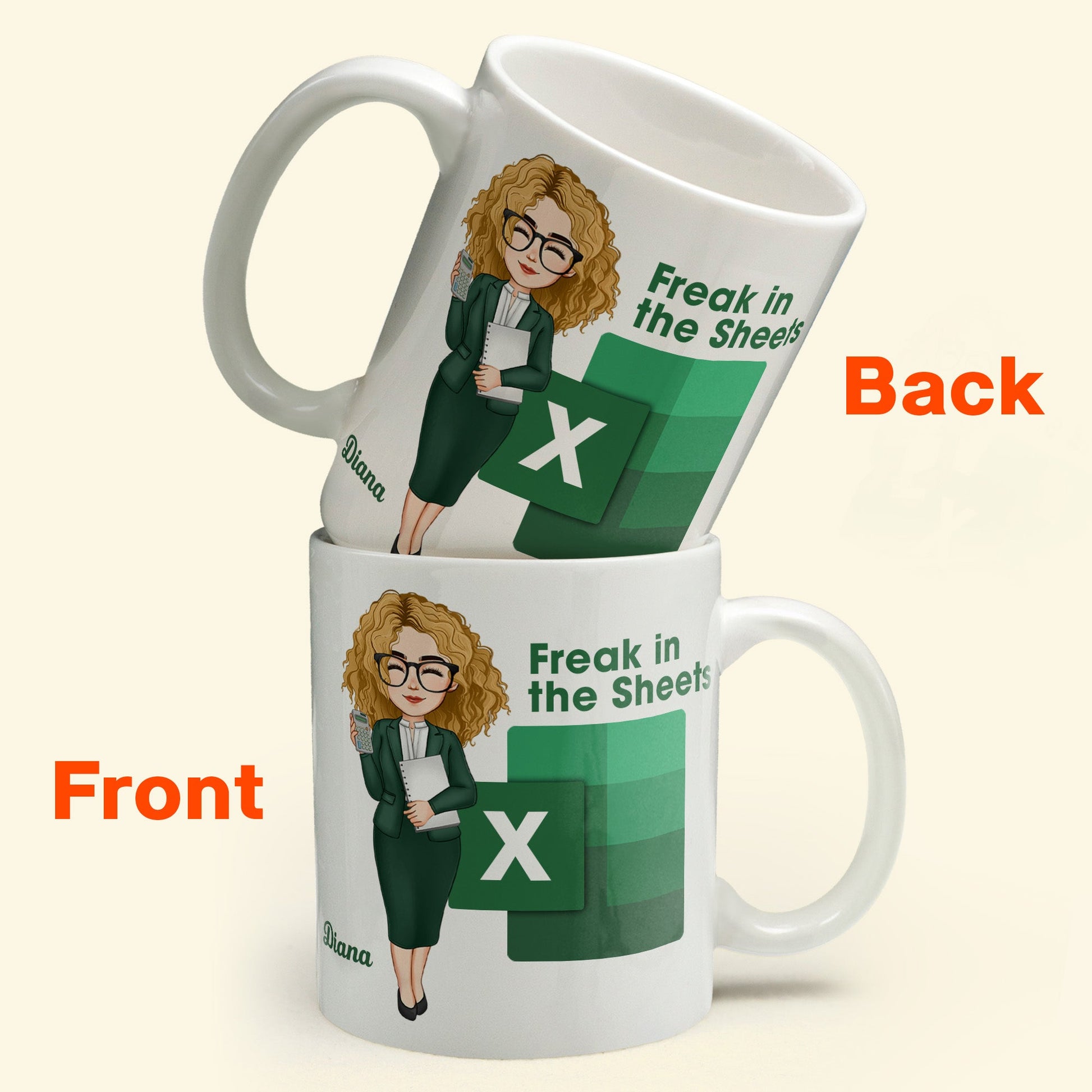 Freak In The Sheets - Personalized Mug