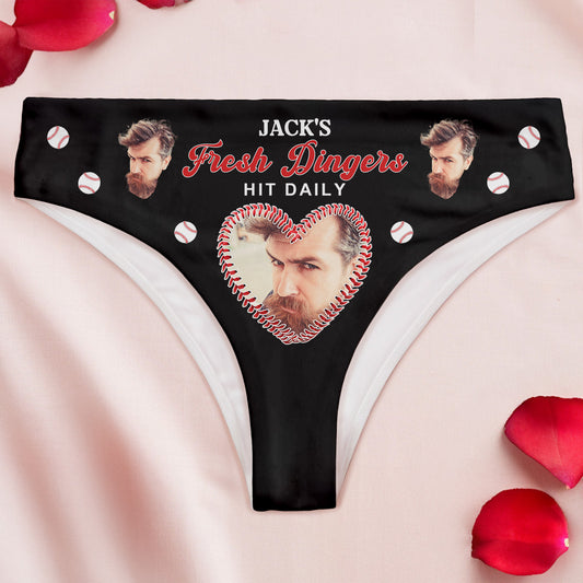 Fresh Dingers Hit Daily - Personalized Photo Women's Low-Waisted Brief
