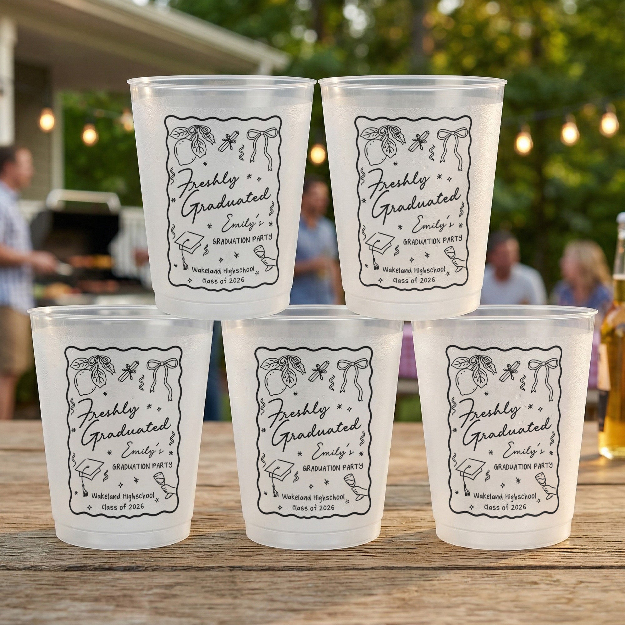 Freshly-Graduated-Graduation-Party-Personalized-Cups-1