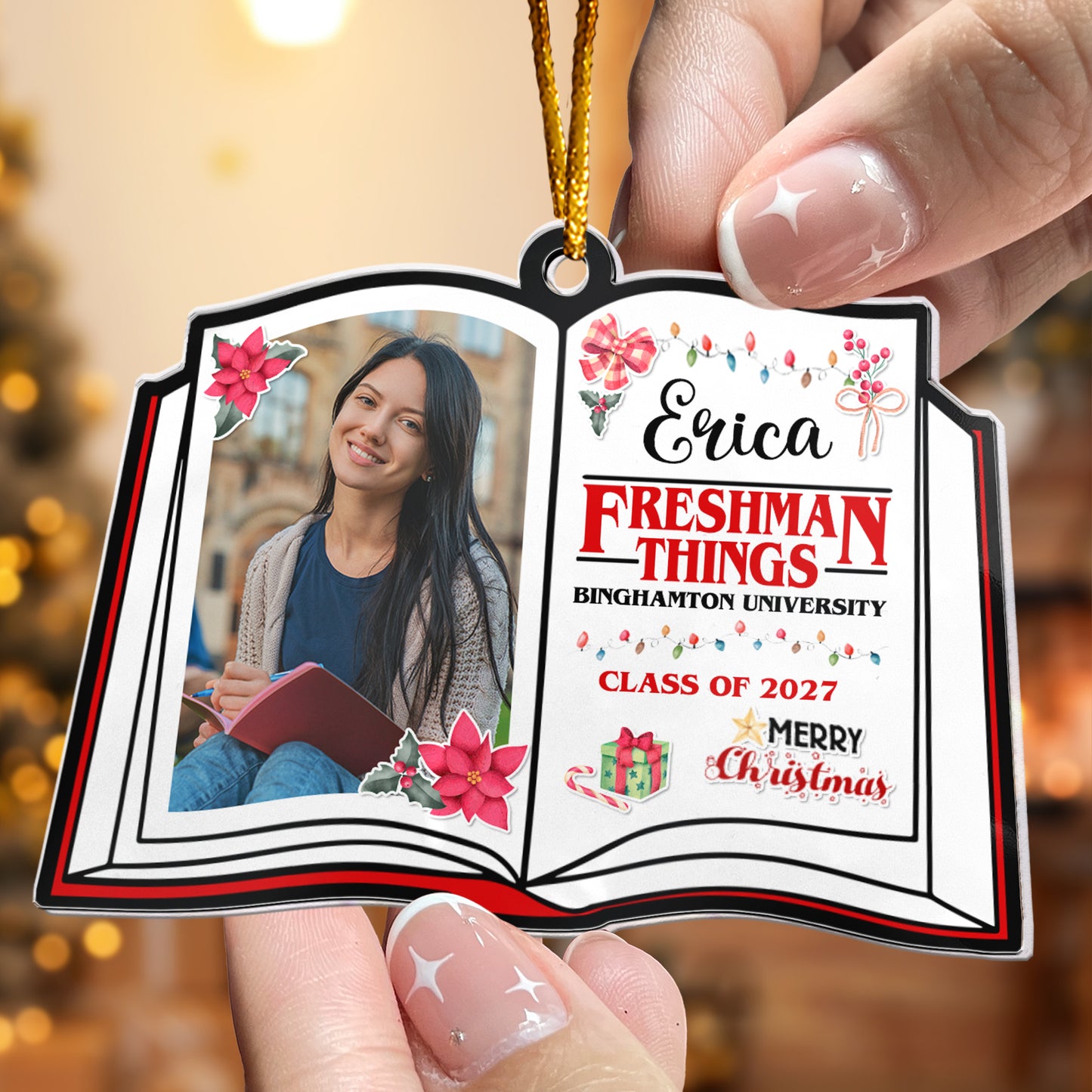 Freshman Things High School, Colleges, Student - Personalized Acrylic Photo Ornament