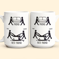 Friend Vs Best Friend Funny - Personalized Mug