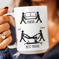 Friend Vs Best Friend Funny - Personalized Mug