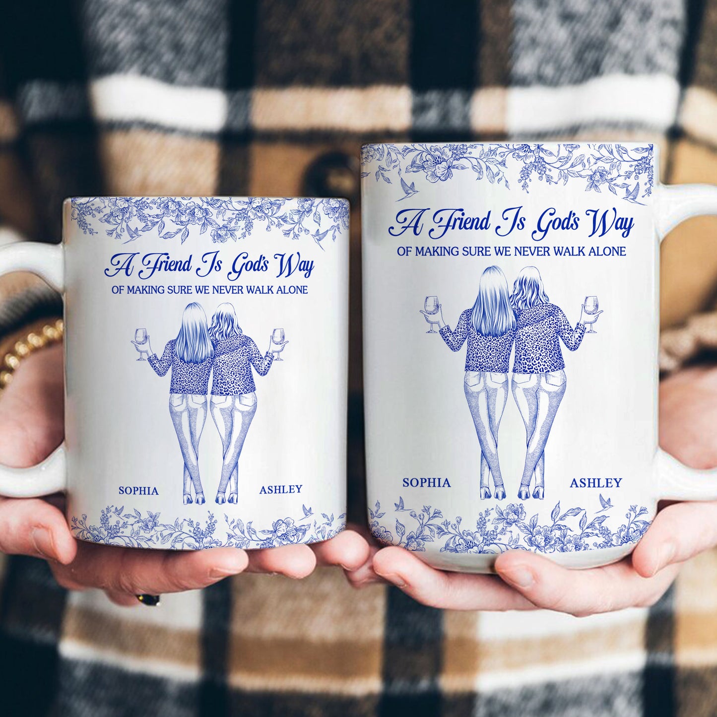 Friend - We Never Walk Alone - Personalized Mug