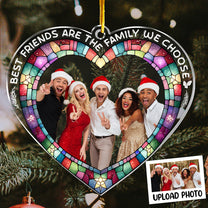 Friends Are Family - Personalized Acrylic Photo Ornament