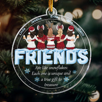 Friends Are Like Snowflakes - Personalized Acrylic Ornament